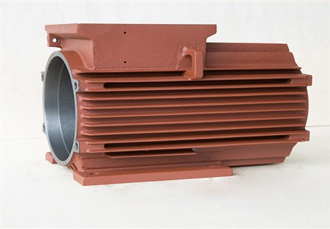 铸铁电机壳防爆电机加长100顶机机座外壳